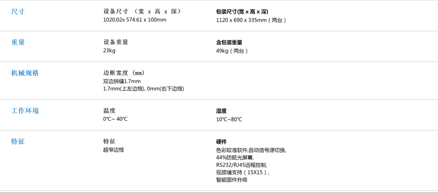 三星液晶拼接屏46寸